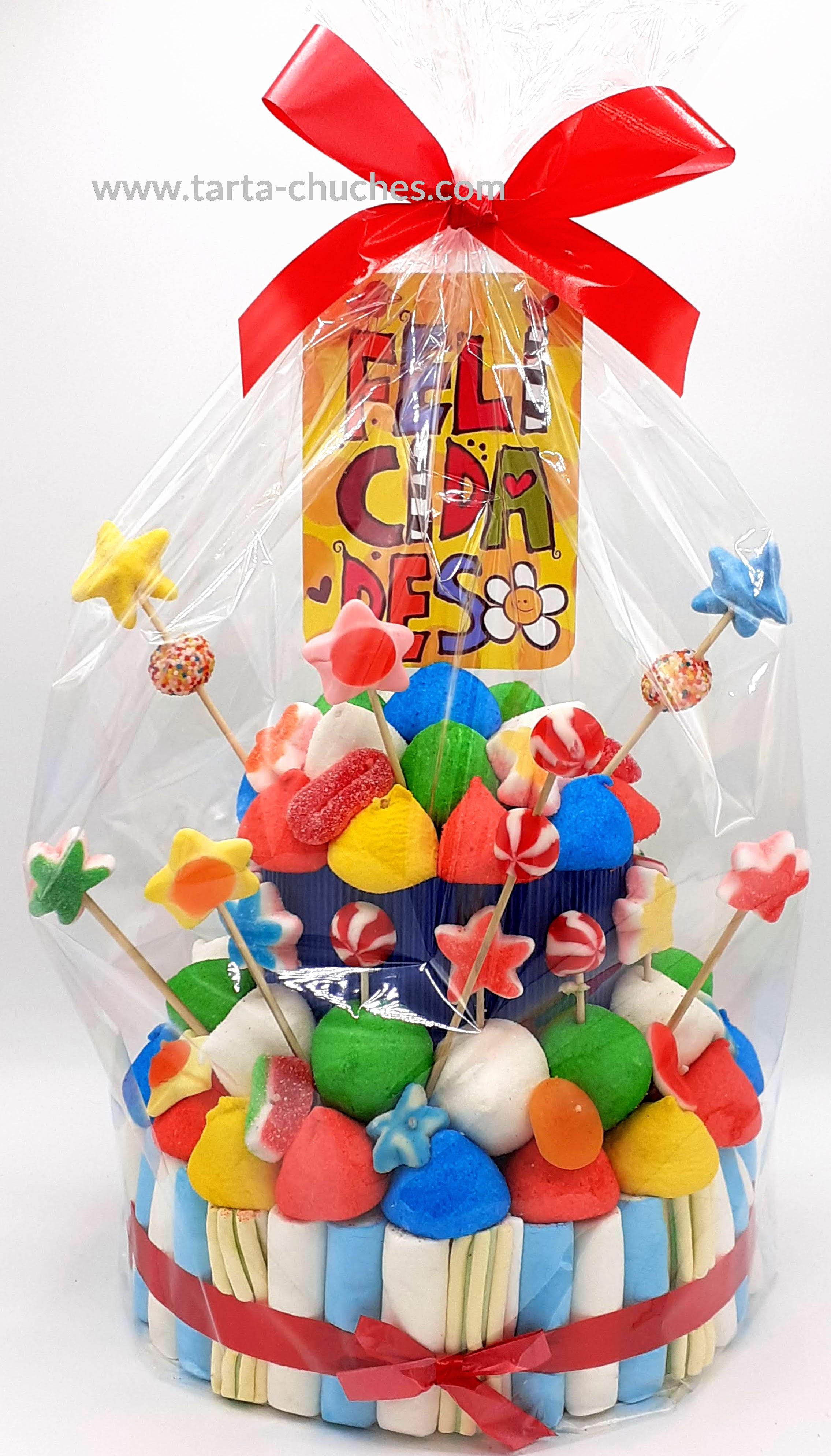 Tarta Chuches Mediana "Felicidades" Multicolor