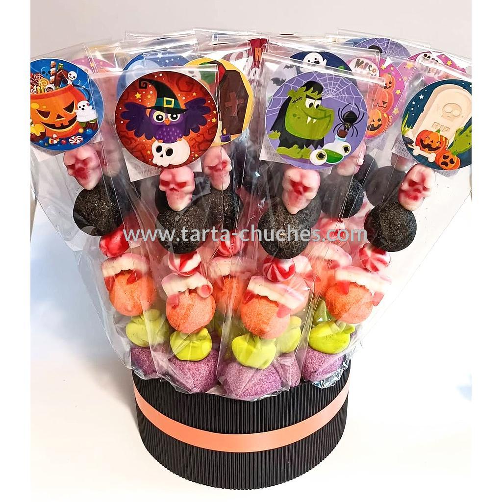Cubo 30 Brochetas Chuches Halloween