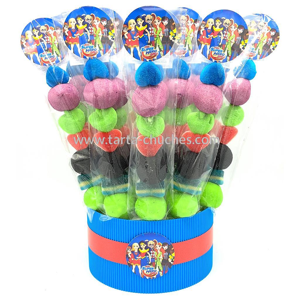 Cubo 30 Brochetas Chuches Vengadores