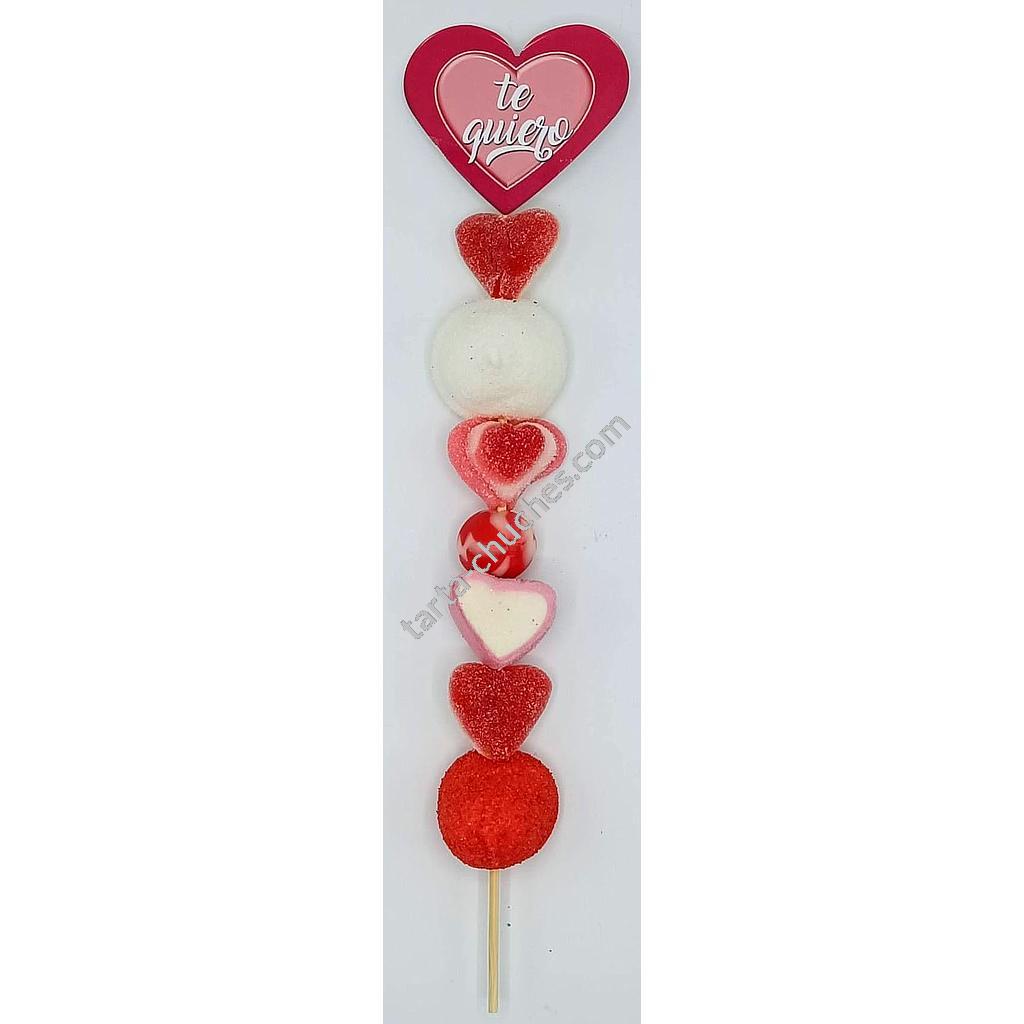 Brocheta Chuches San Valentin "Te quiero"
