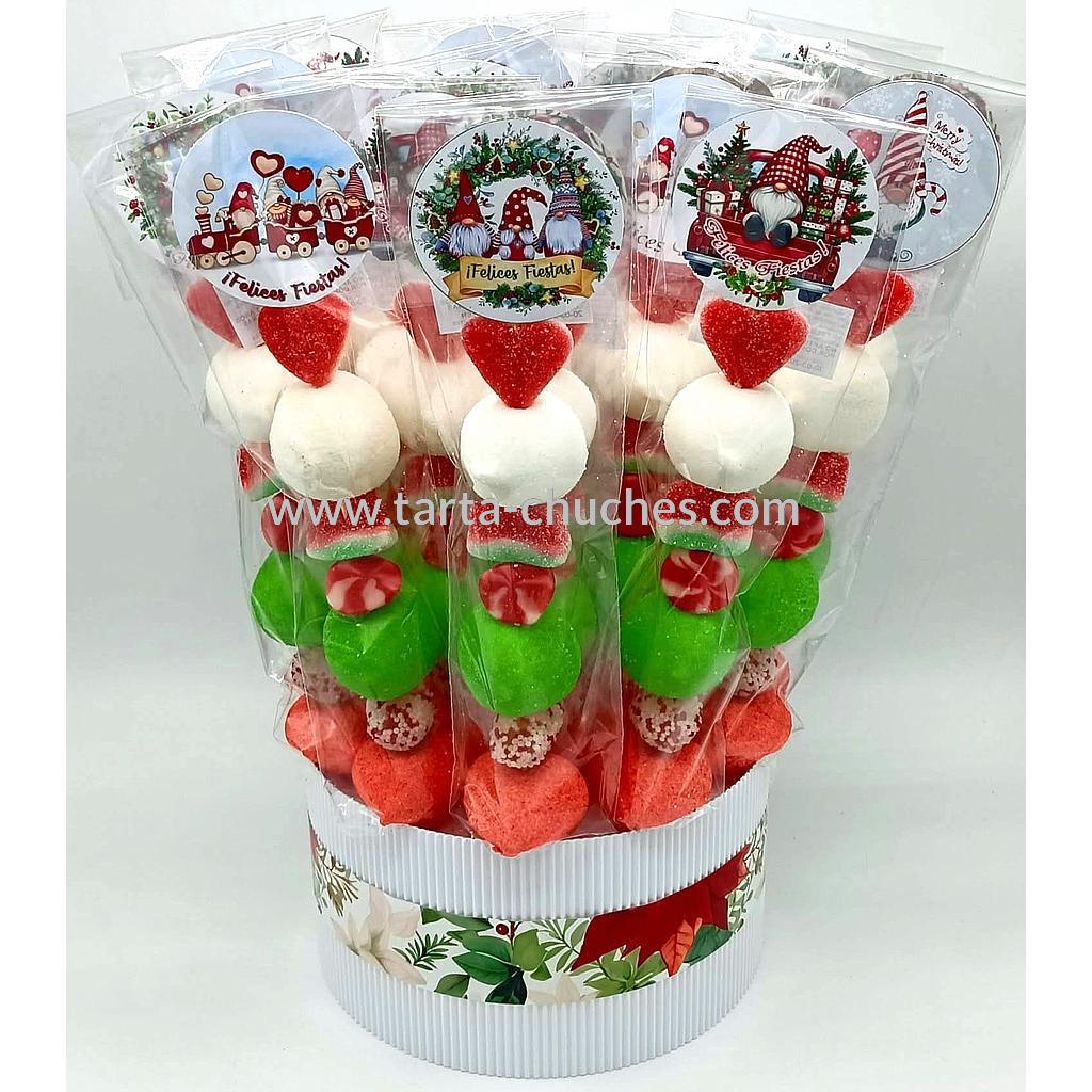 Cubo 12 Brochetas Chuches Navidad