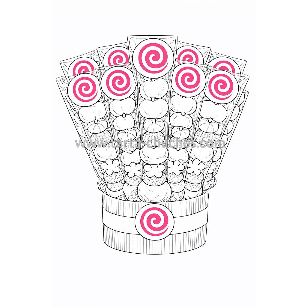 Cubo 20 Brochetas Chuches Tortugas Ninja