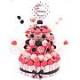 Tarta Chuches Grande Rosa-Negro (6 opciones)