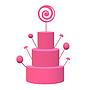 Tarta Chuches Grande Las Guerreras K-pop