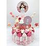 Tarta Chuches Mediana Comunion Niña Flores